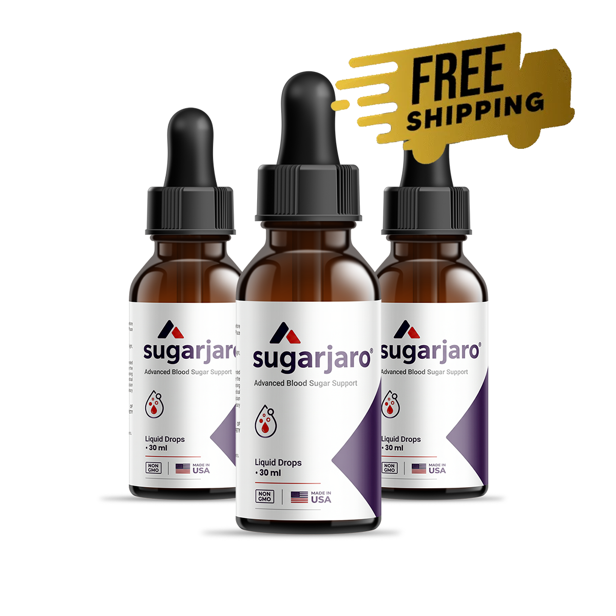 3 Bottles of Sugarjaro metabolic wellness and glycemic equilibrium elixir